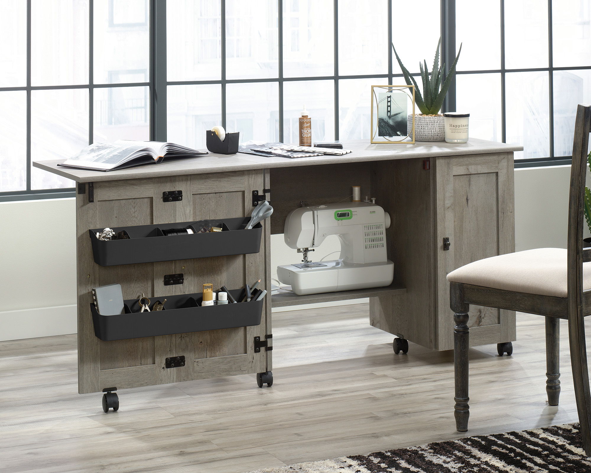 Sewing/Craft Cart Mystic Oak