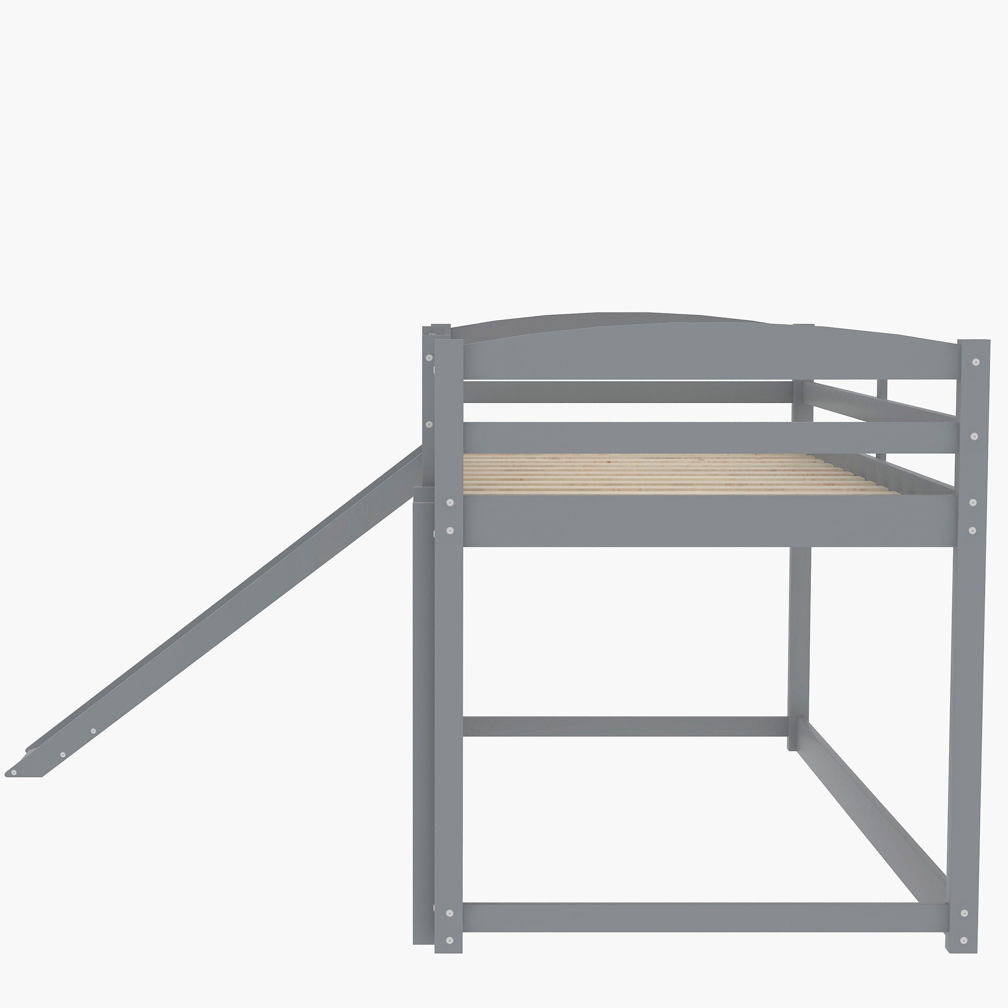 Durable Bunk Bed With Convertible Slide And Ladder