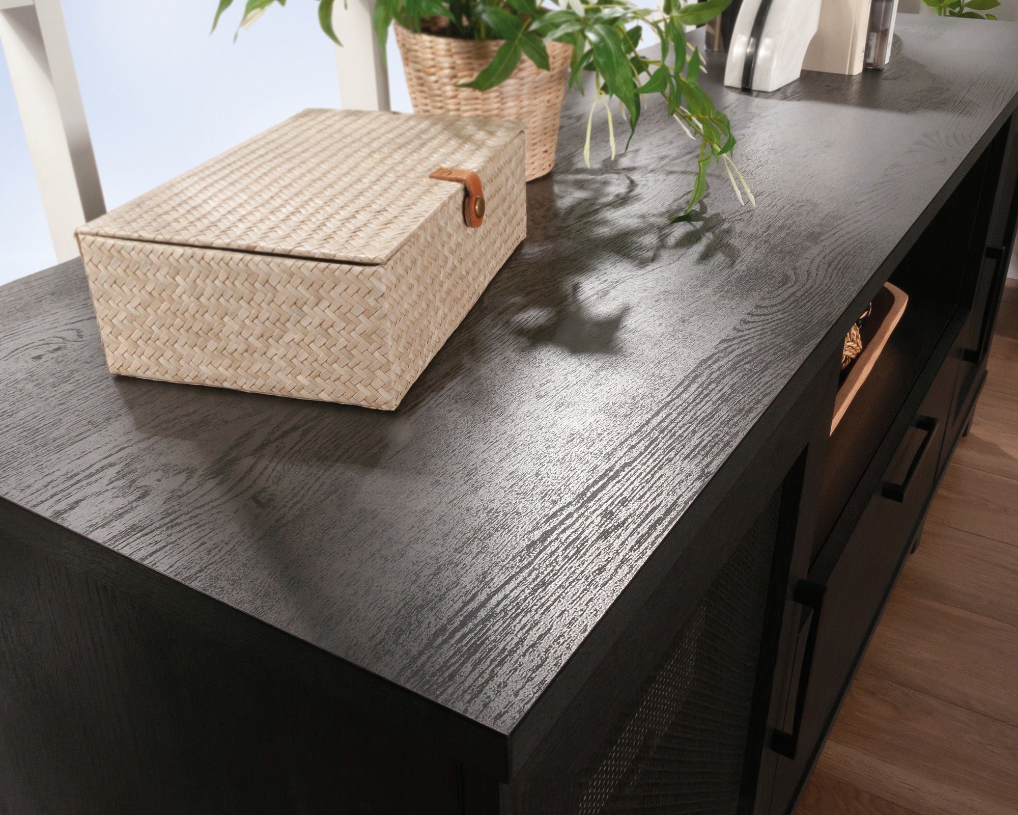 Home Office Credenza in Raven Oak