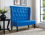ACME Oliana - Settee - Blue PU | Meri Furniture