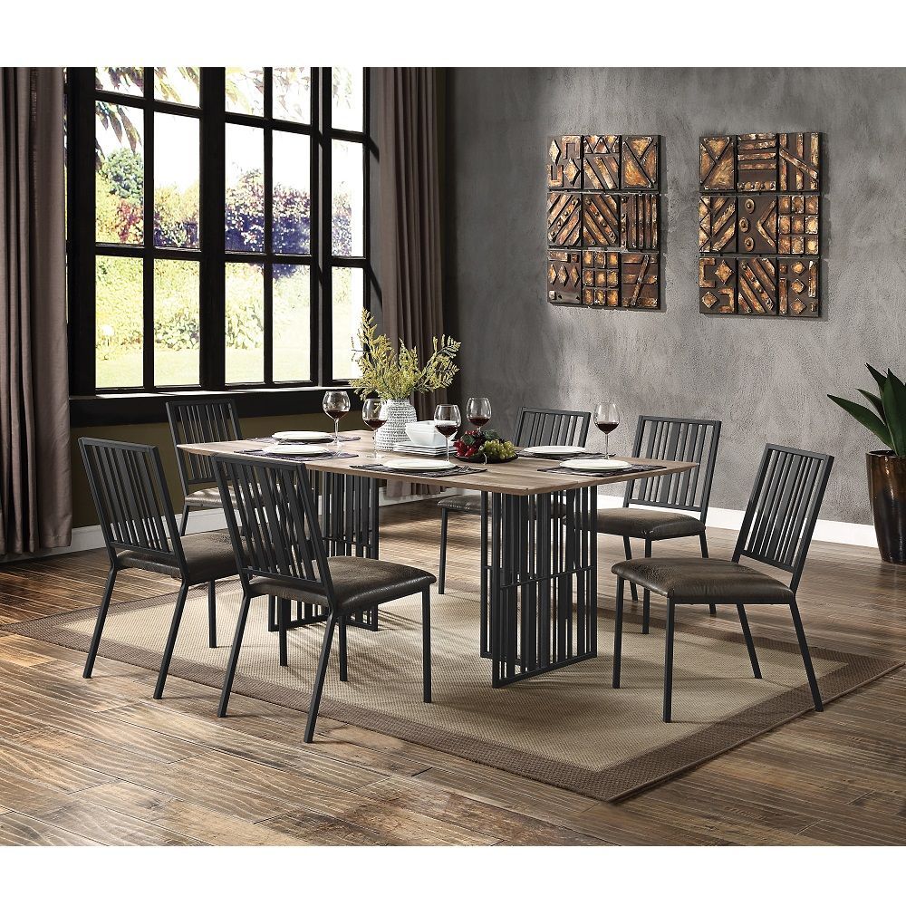 ACME Zudora - Dining Table - Black | Meri Furniture