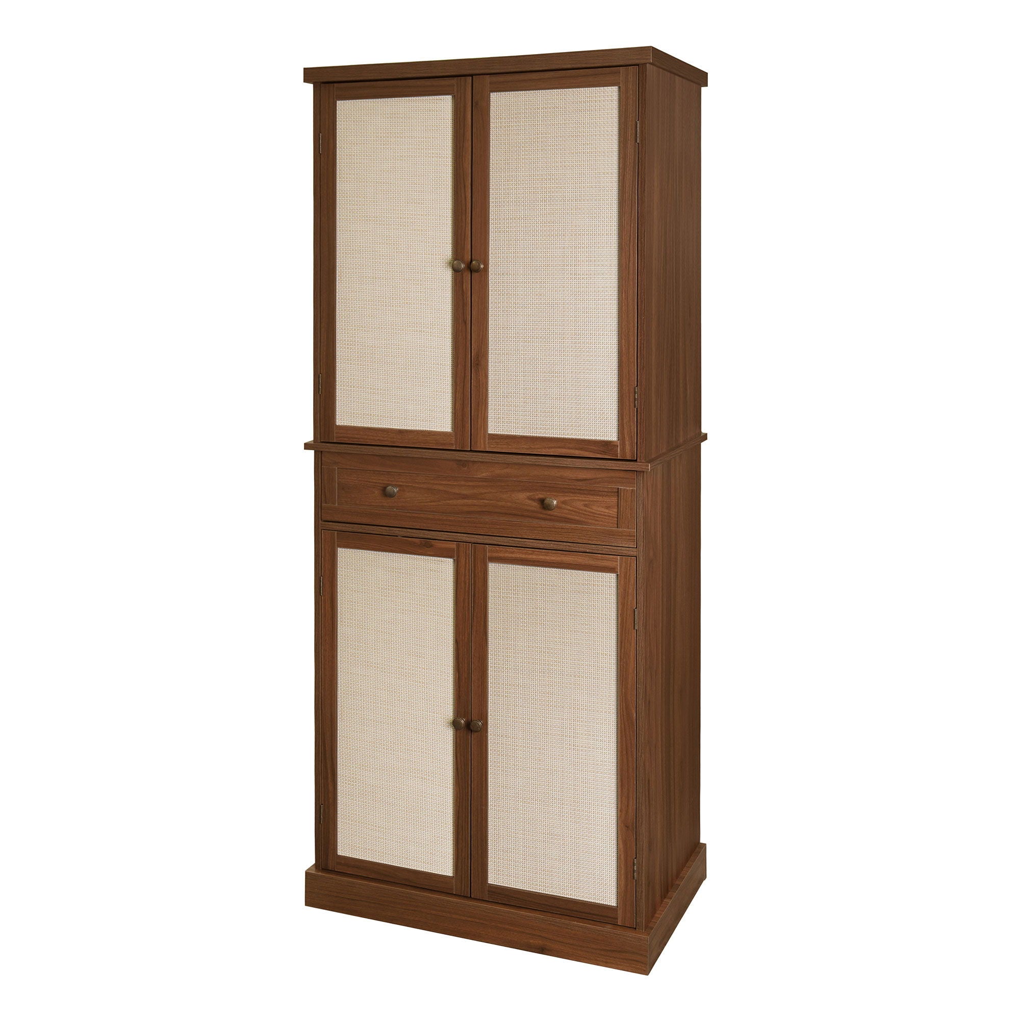 4 Door Storage Cabinet With 1 Drawer, With 4 Adjustable Inner Shelves