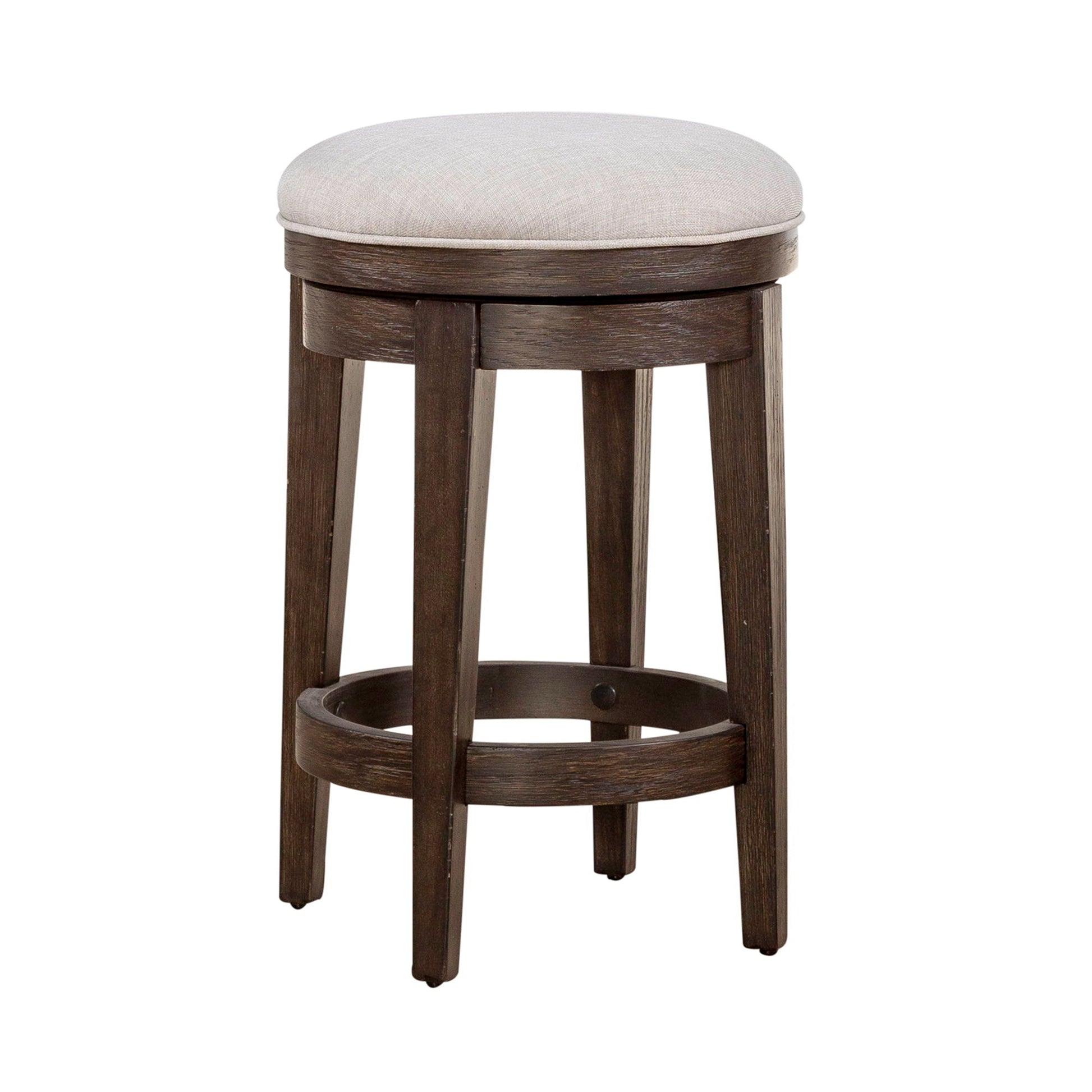 Liberty Furniture Mill Creek - Console Swivel Stool - Dark Brown | Meri Furniture