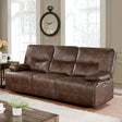 Furniture of America Chantoise - Power Motion Sofa - Brown | Meri Furniture