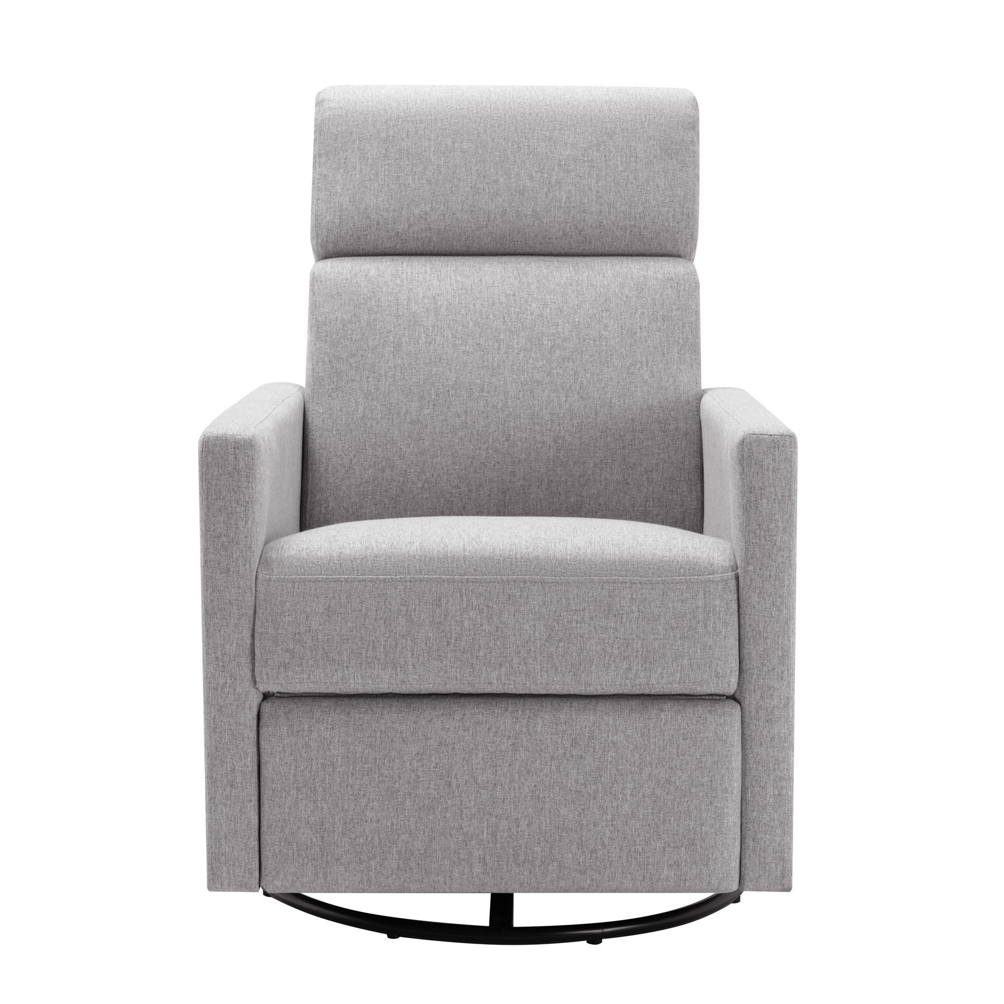 Modern Upholstered Rocker Nursery Chair Plush Seating Glider Swivel Recliner Chair