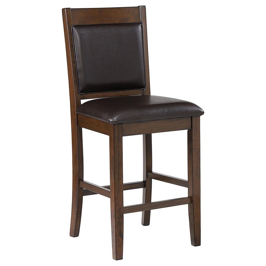 Coaster Fine Furniture Dewey - Upholstered Counter Chair (Set of 2) - Walnut | Meri Furniture