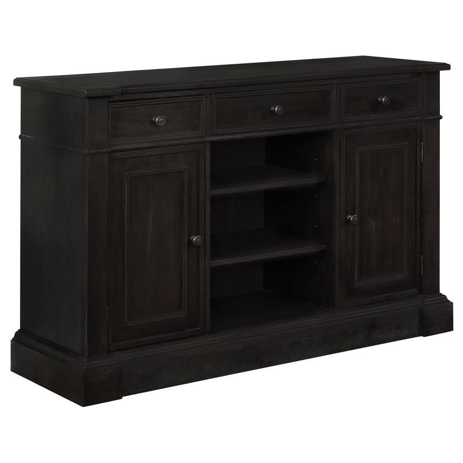 Coaster Fine Furniture Phelps - 2 Door Sideboard Buffet Cabinet - Distressed Noir | Meri Furniture