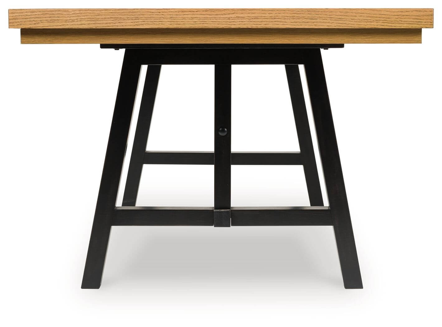 Galliden - Rectangular Dining Room Extension Table - Black / Brown