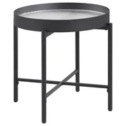 Ozella - Round Table With Hidden Storage Sandy