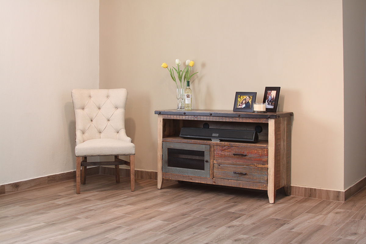 International Furniture Direct Antique - TV Stand with Drawers | Meri Furniture