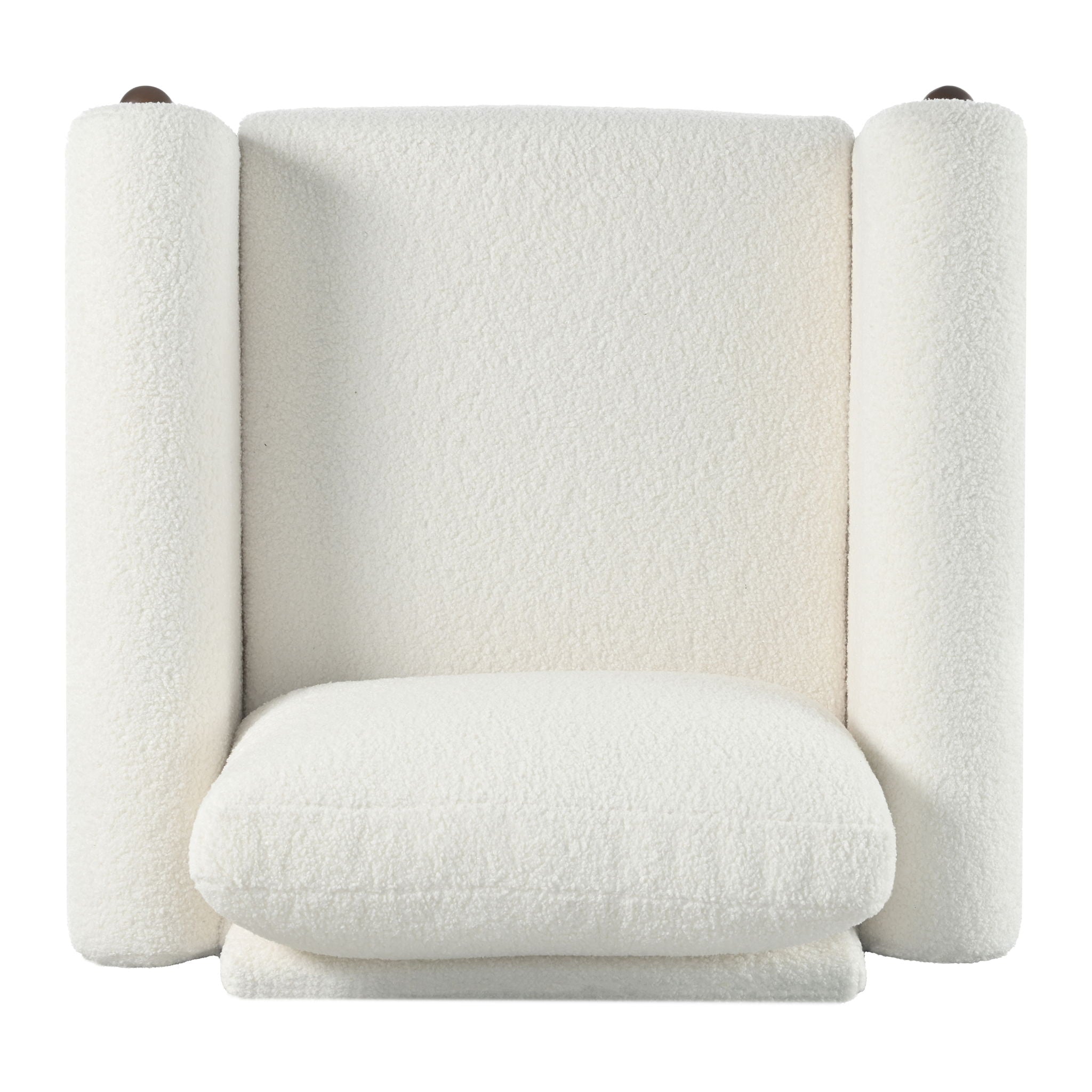 Oversized Accent Chair With Curved Armrests