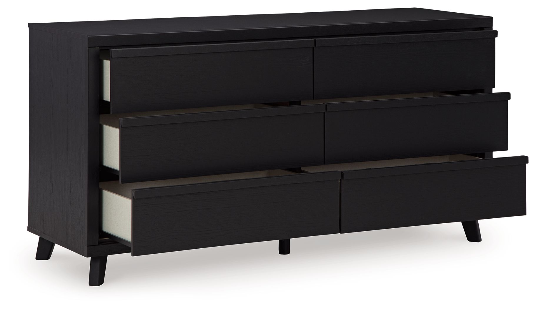 Signature Design by Ashley® Danziar - Black - Six Drawer Dresser | Meri Furniture