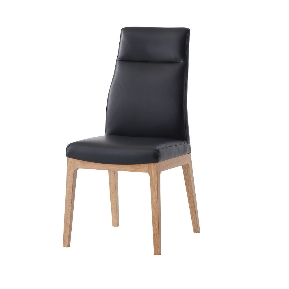 ACME Raquan - Side Chair (Set of 2) - Black & Walnut | Meri Furniture