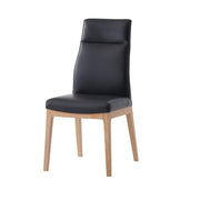 ACME Raquan - Side Chair (Set of 2) - Black & Walnut | Meri Furniture