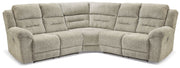 Signature Design by Ashley® Family Den - Pewter - 3-Piece Power Reclining Sectional With 2 Loveseats | Meri Furniture