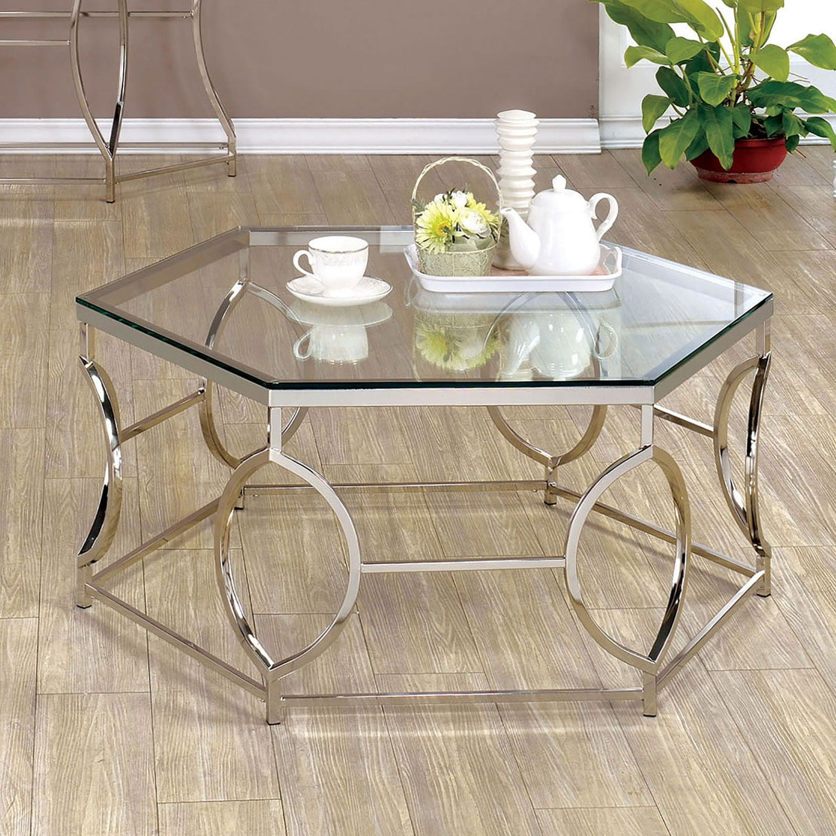 Zola - Coffee Table - Pearl Silver