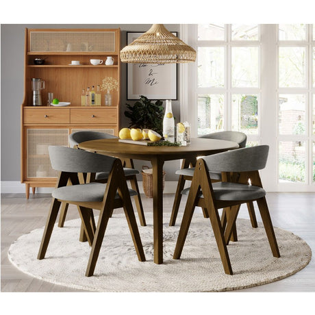 ACME Keiki - Round Dining Table - Walnut | Meri Furniture