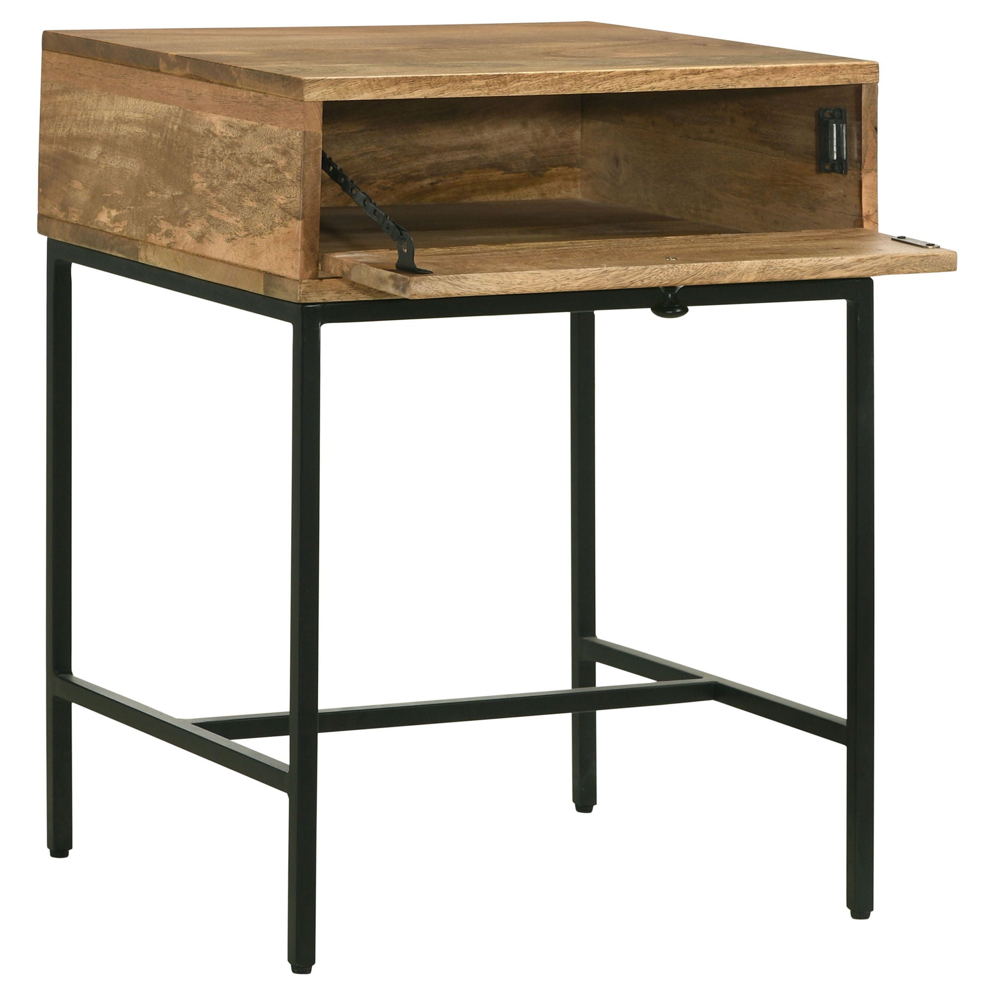 Wyrik - Rectangular Side End Table - Honey