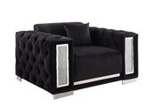 ACME Trislar - Chair - Black Velvet - 33" | Meri Furniture
