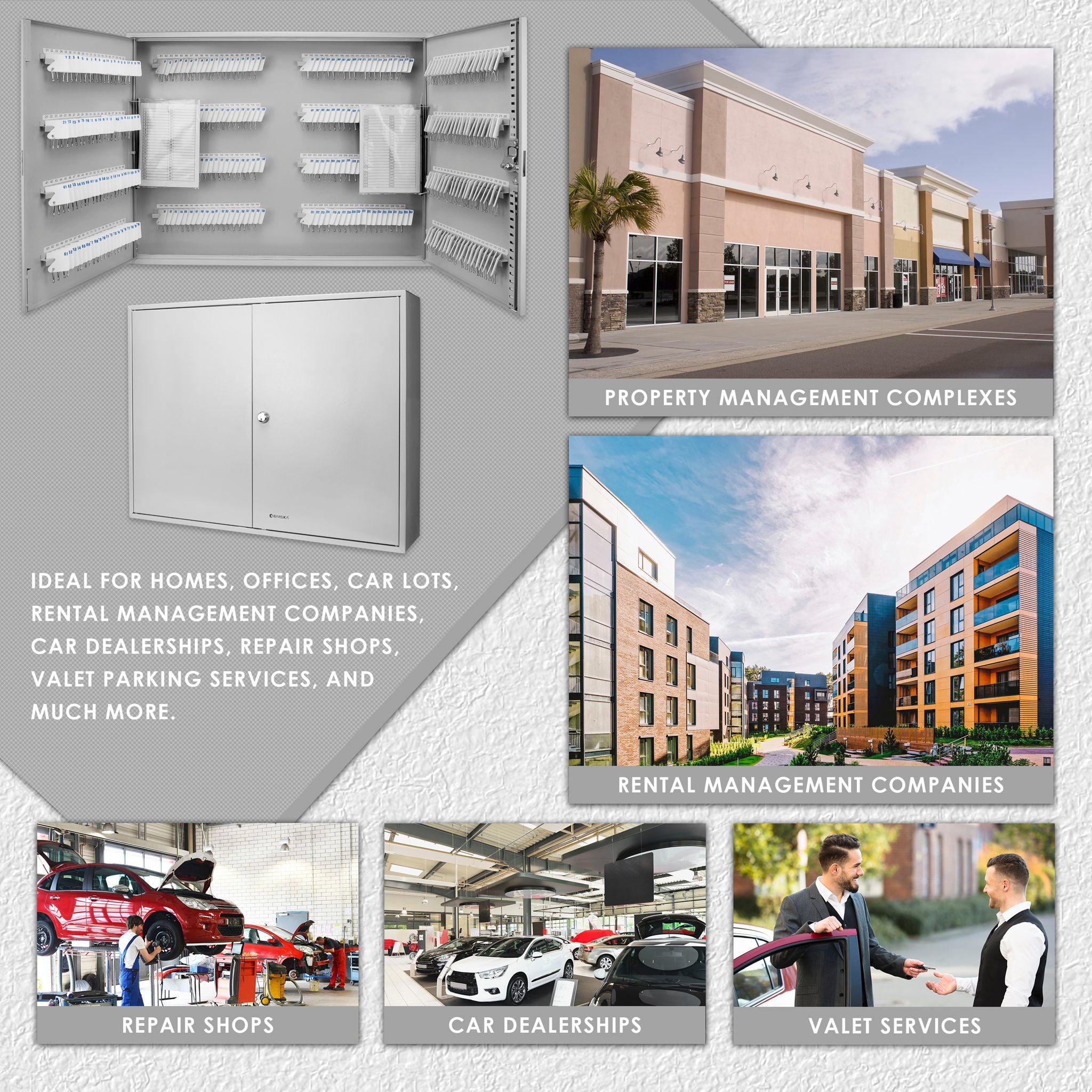 Adjustable Key Cabinet With Lock