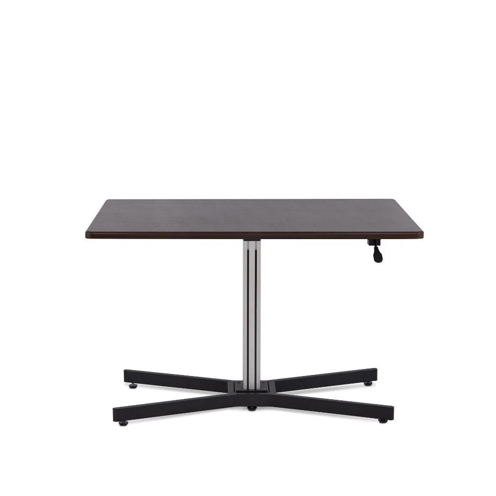 Take a break and get out of the chair once in a while with the adjustable Inscho lift desk. The sturdy base and the large table top allow for plenty of room for working in both sitting or standing positions.