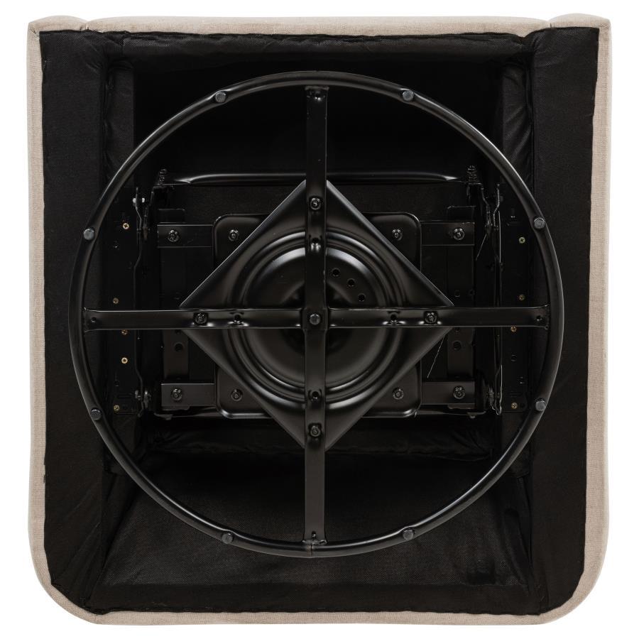 Sorrel - Fabric Upholstered Swivel Glider Arm Chair - Latte