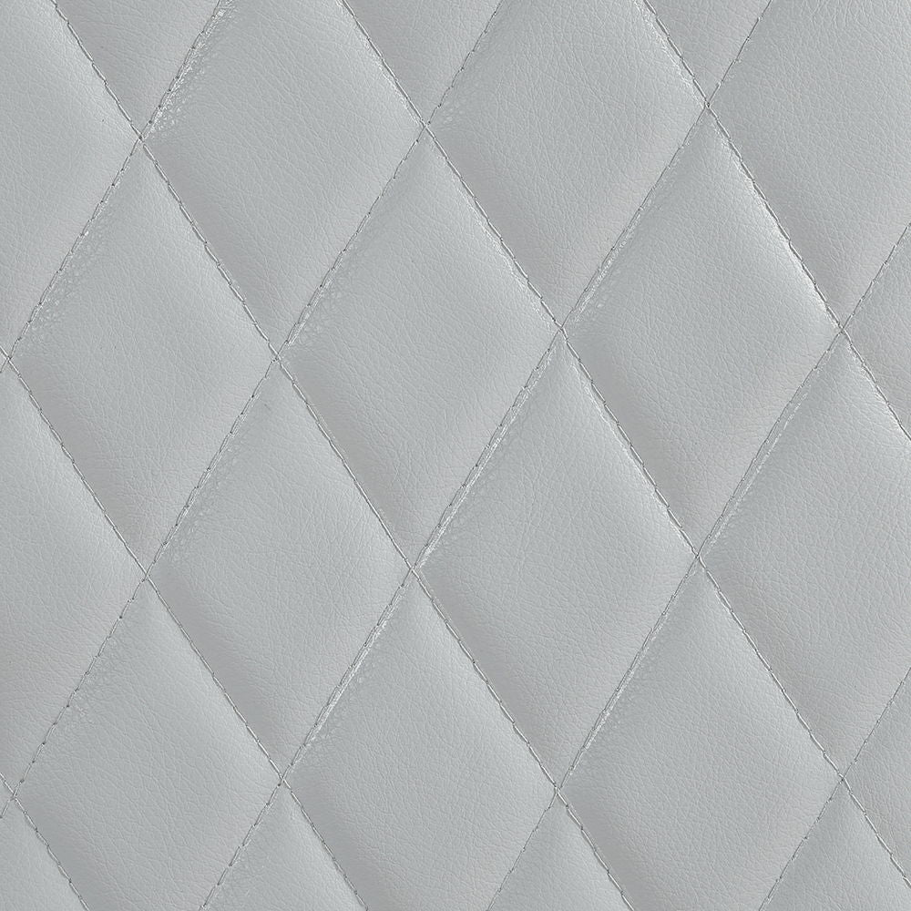 Elonzo - Power Motion Sofa With LED, Power Headrest & Speaker - Light Gray