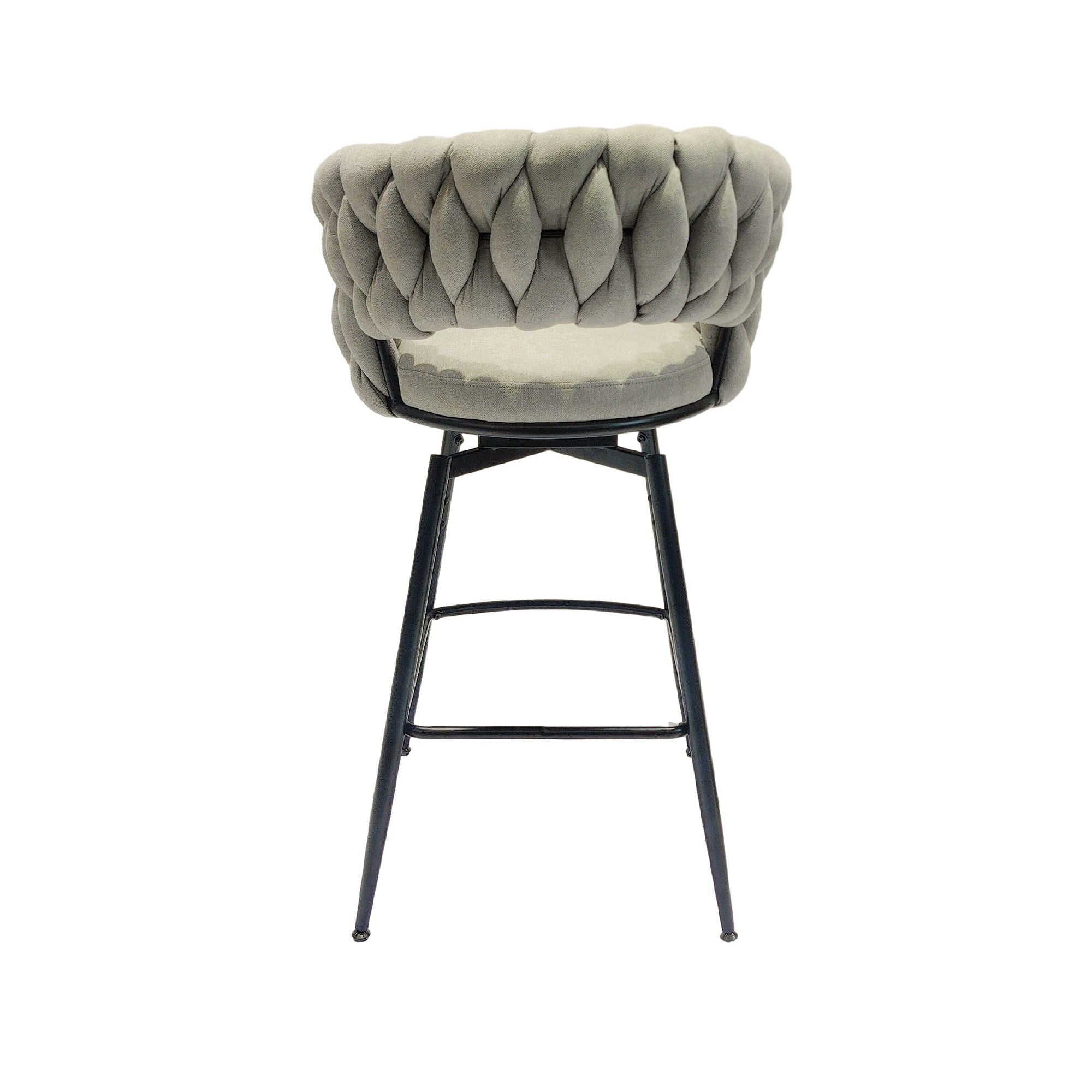 Bar Stool 360 Swivel With Back Footrest