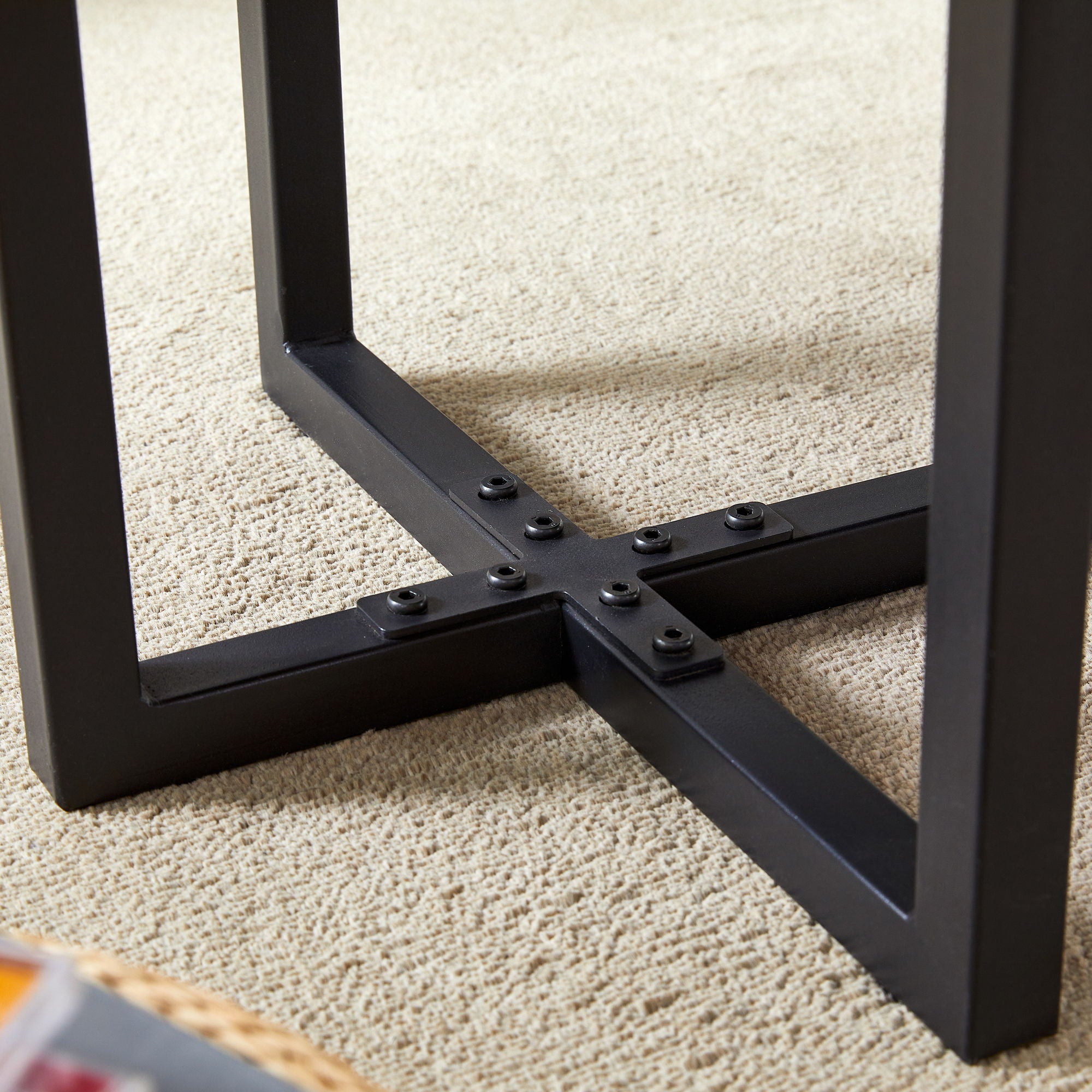 Perfectly Integrating Modern And Scandinavian Styles Double Deck Coffee Table - Walnut