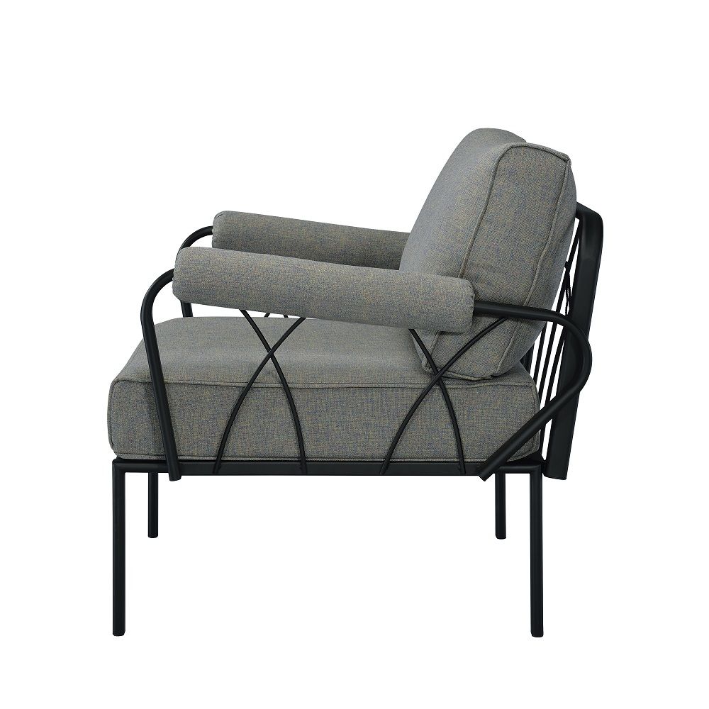 ACME Rajni - Patio-Arm Chair - Antique White Finish | Meri Furniture