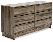 Signature Design by Ashley® Shallifer - Brown - Six Drawer Dresser | Meri Furniture