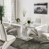 Furniture of America Zain - Dining Table - White | Meri Furniture