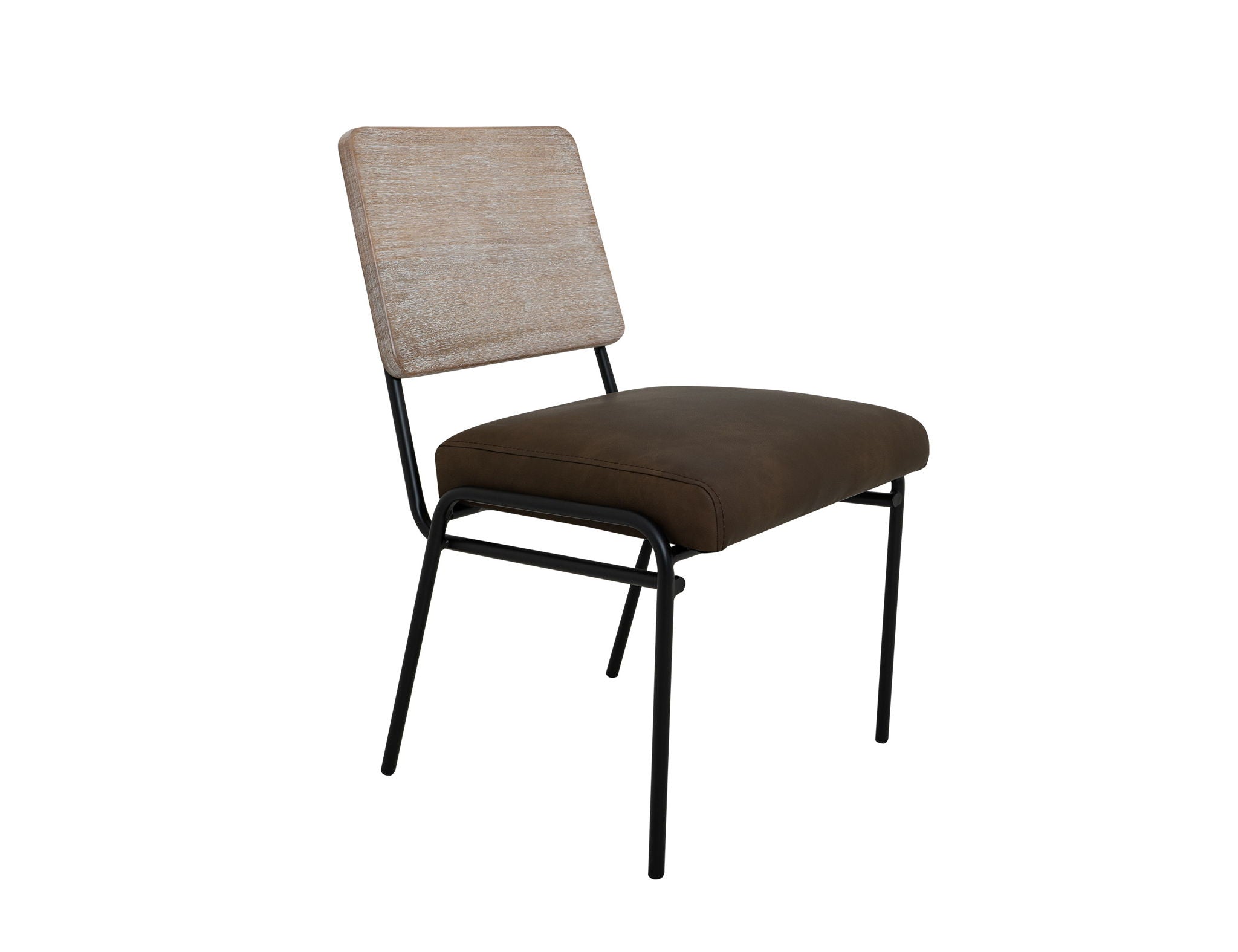 Balam - Chair (Set of 2) - Ivory White / Dark Brown