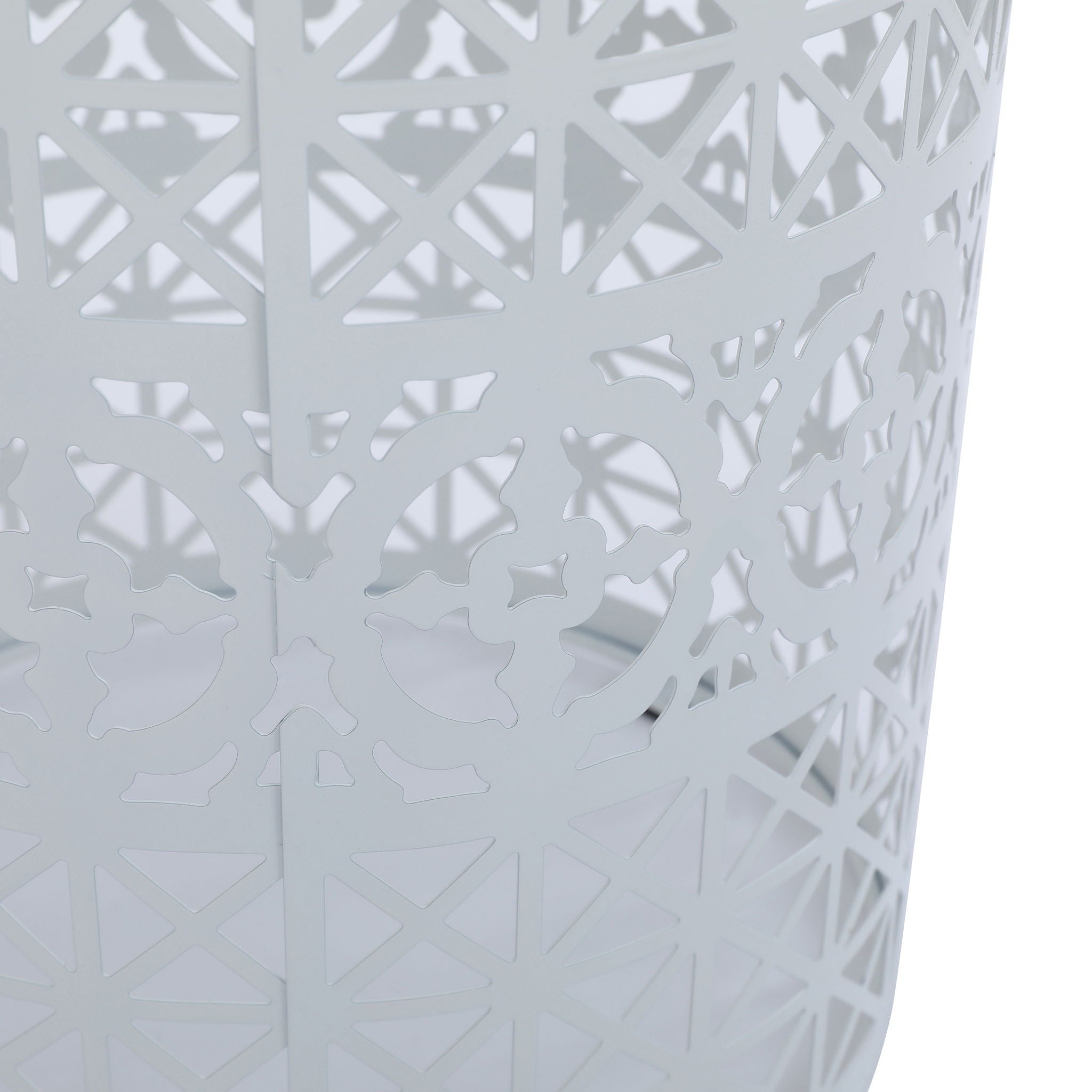 Modern Iron Solar Side Table With Built - In Light