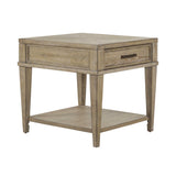 Liberty Furniture Devonshire - Drawer End Table - Weathered Sandstone | Meri Furniture