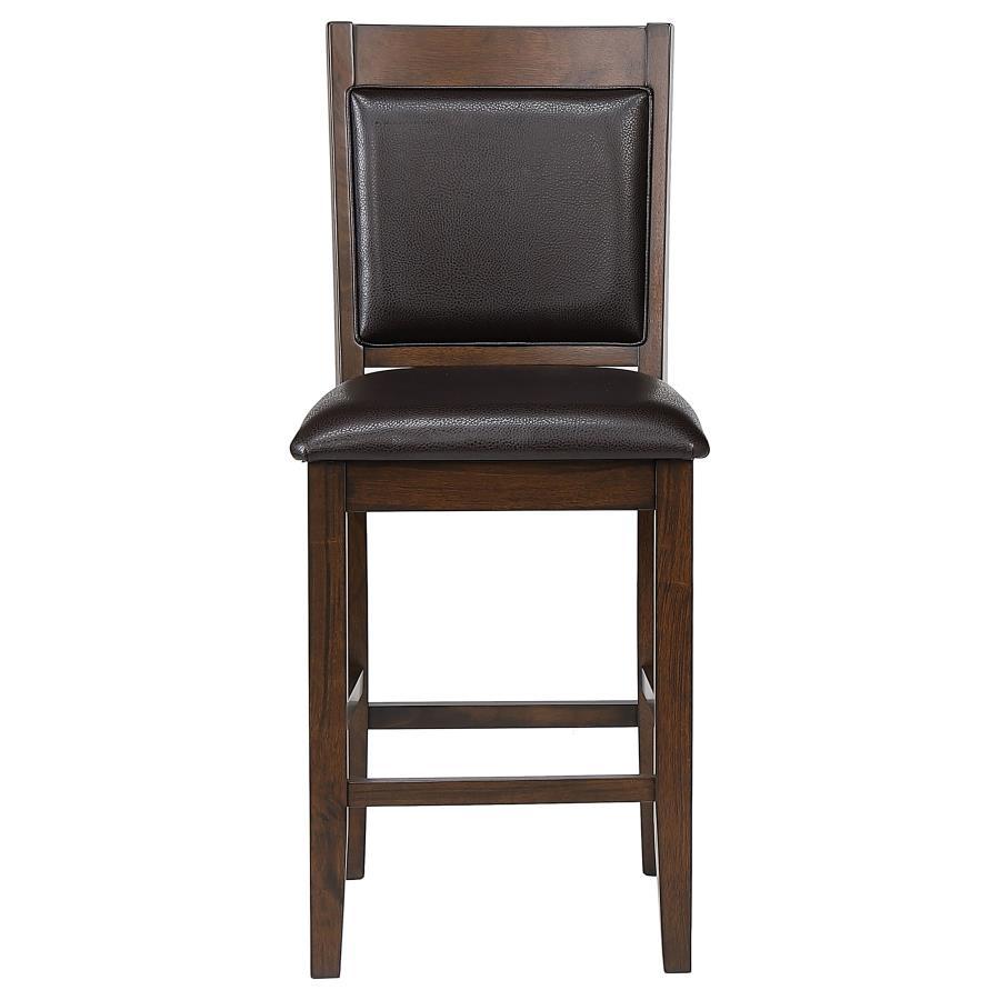 Coaster Fine Furniture Dewey - Upholstered Counter Chair (Set of 2) - Walnut | Meri Furniture