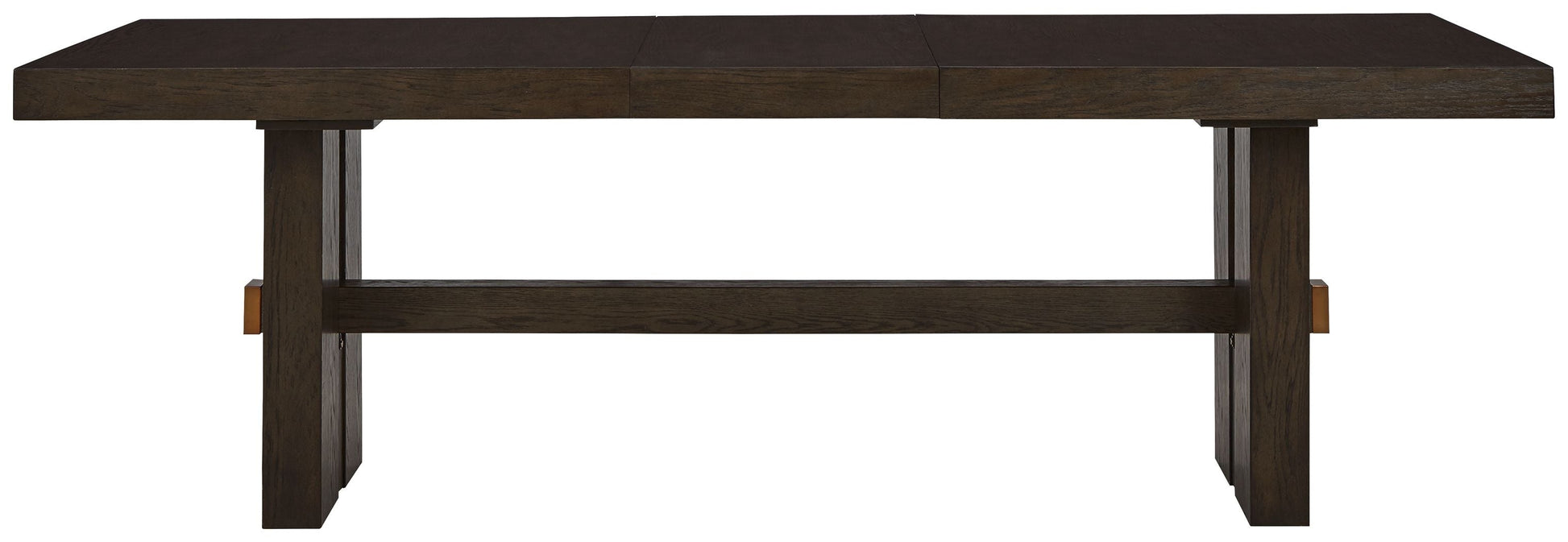 Signature Design by Ashley® Burkhaus - Dark Brown - Rectangular Dining Room Extension Table | Meri Furniture