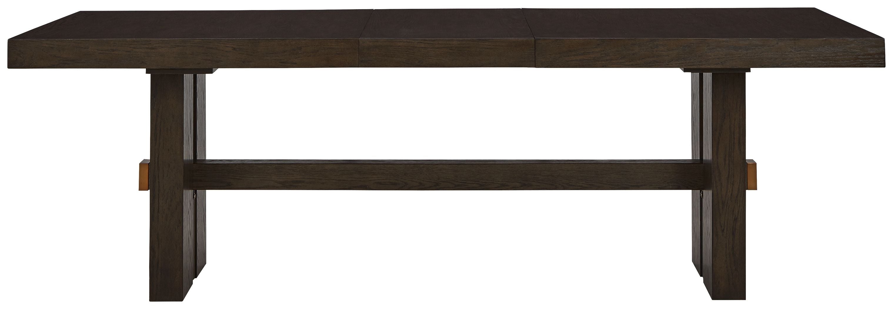 Signature Design by Ashley® Burkhaus - Dark Brown - Rectangular Dining Room Extension Table | Meri Furniture