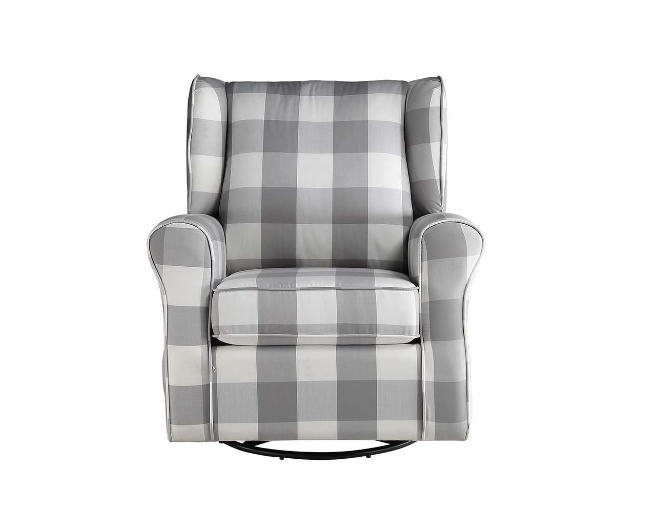 ACME Patli - Swivel Chair - Gray Fabric | Meri Furniture