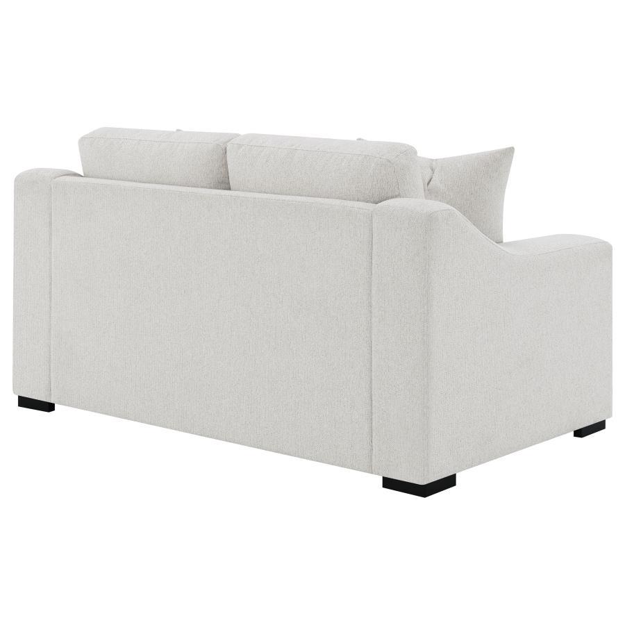 Ashlyn - Fabric Upholstered Track Arm Loveseat - Sand