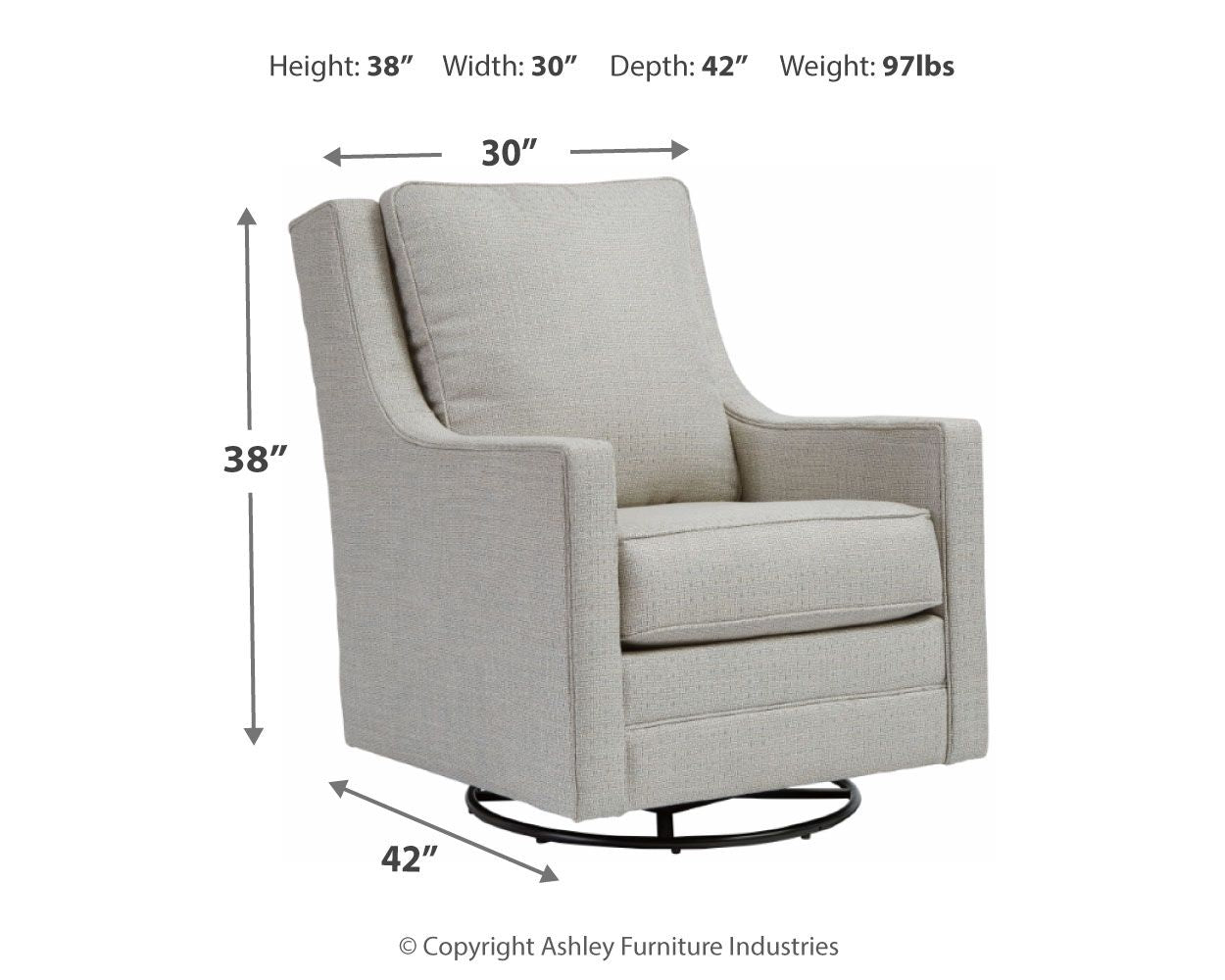Signature Design by Ashley® Kambria - Swivel Glider Accent Chair | Meri Furniture