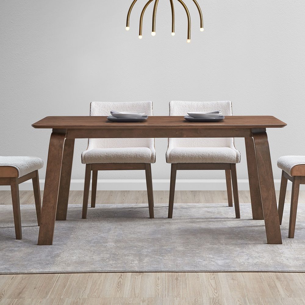 ACME Ginny - Dining Table - Walnut | Meri Furniture