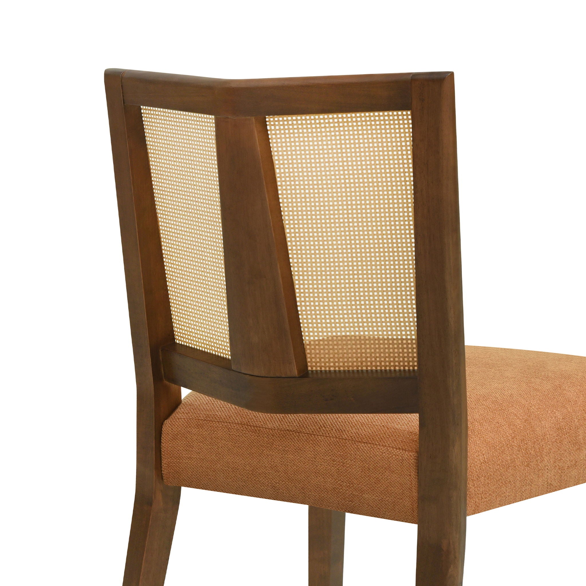 Mid Century Rattan Dining Chair Without Arms Set