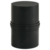 Coaster Fine Furniture Bryce - Round Metal Accent Side Table - Rustic Black | Meri Furniture