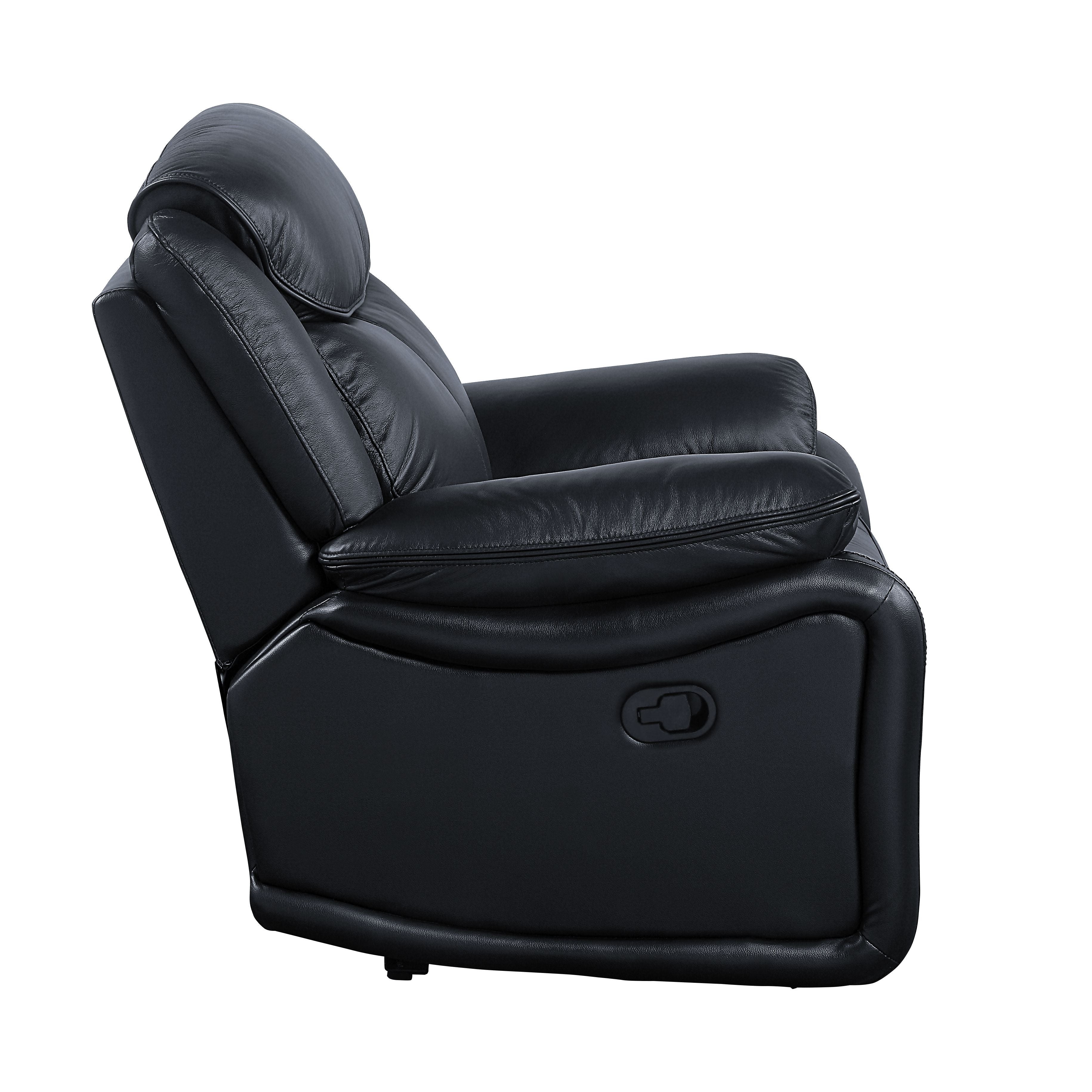 ACME Ralorel - Sofa - Black Top Grain Leather | Meri Furniture