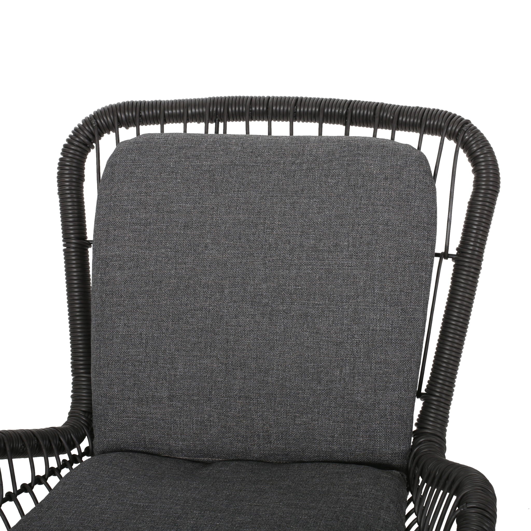 Outdoor Wicker Club Chair With Cushions (Set of 2)