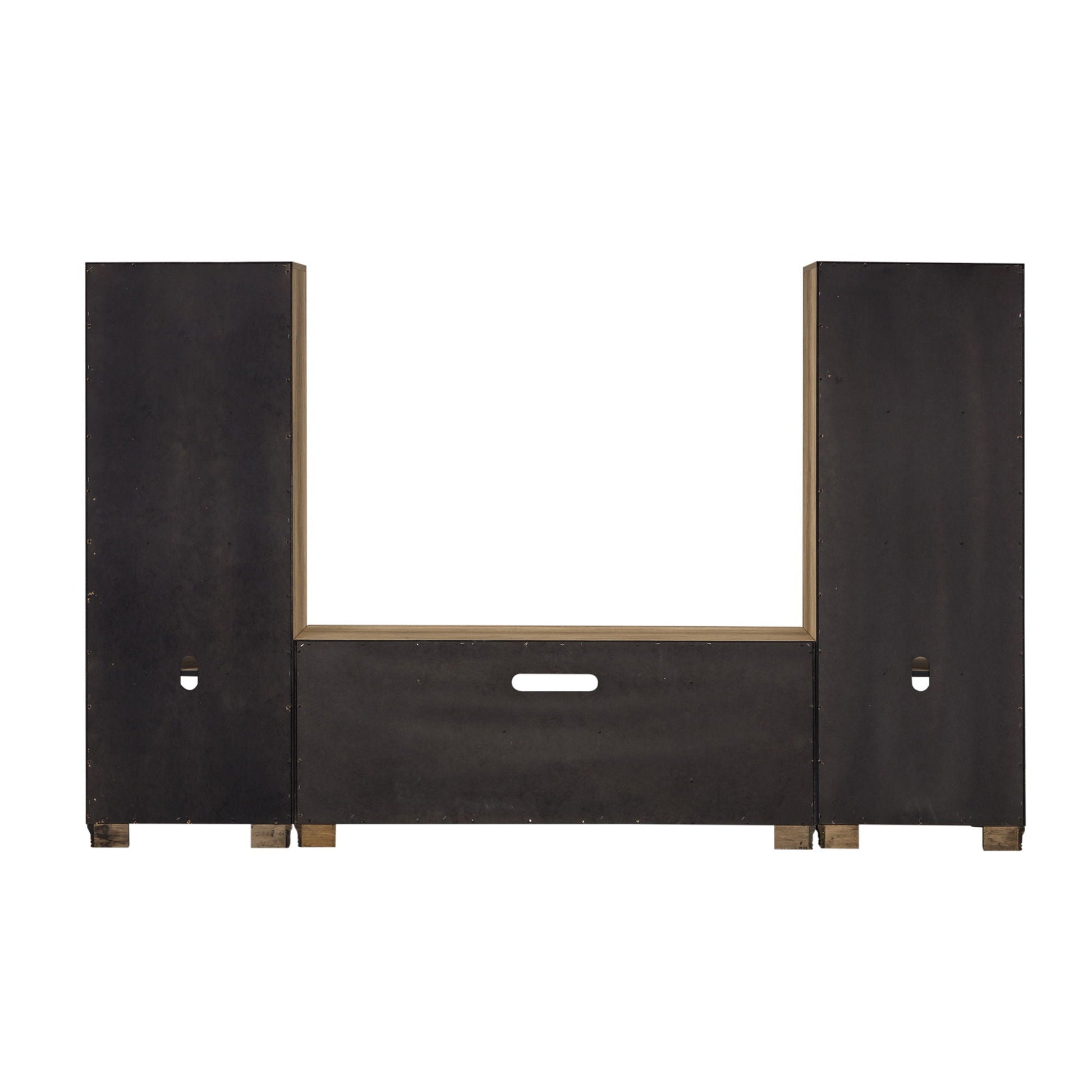 Liberty Furniture Sun Valley - Entertainment Center With Piers - Light Brown | Meri Furniture