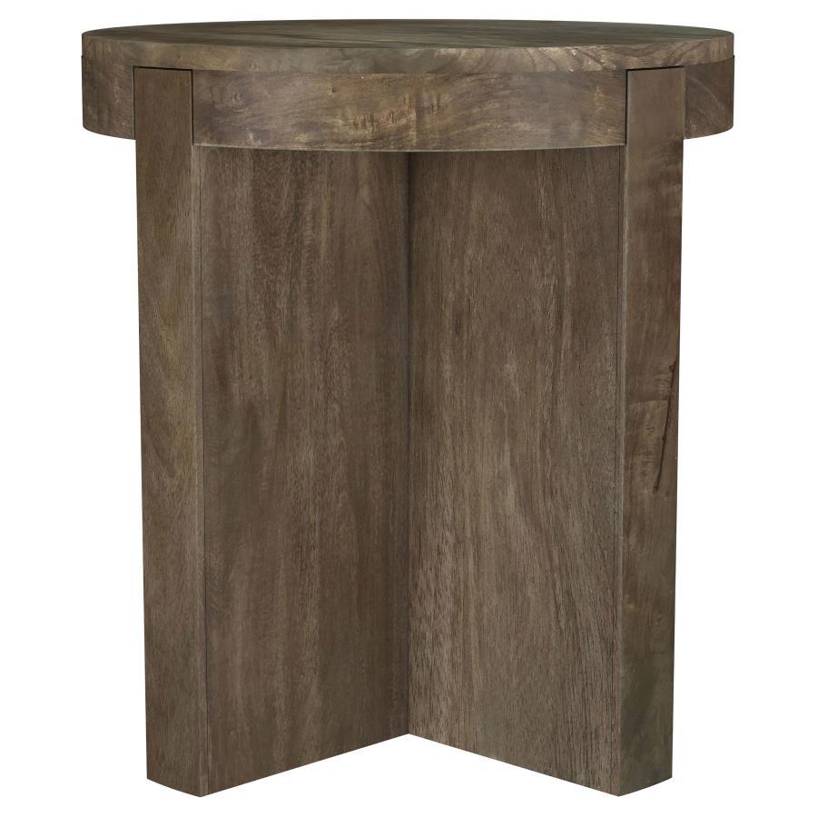 Coaster Fine Furniture Kinkaid - Round Solid Mango Wood Table | Meri Furniture