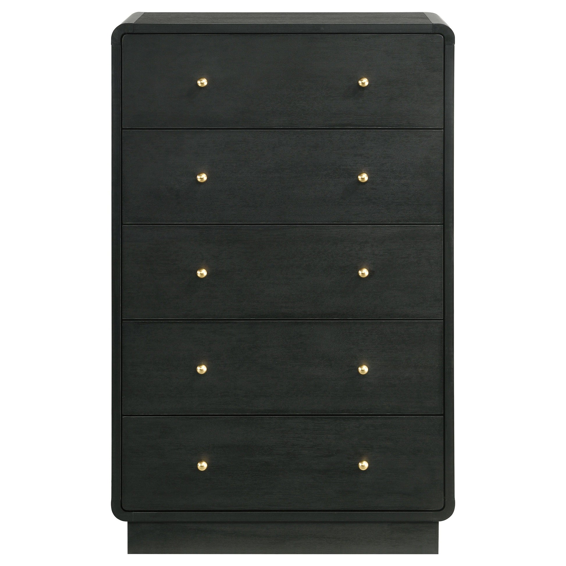 Coaster Fine Furniture Cavelle - 5-Drawer Chest Of Drawers - Black | Meri Furniture