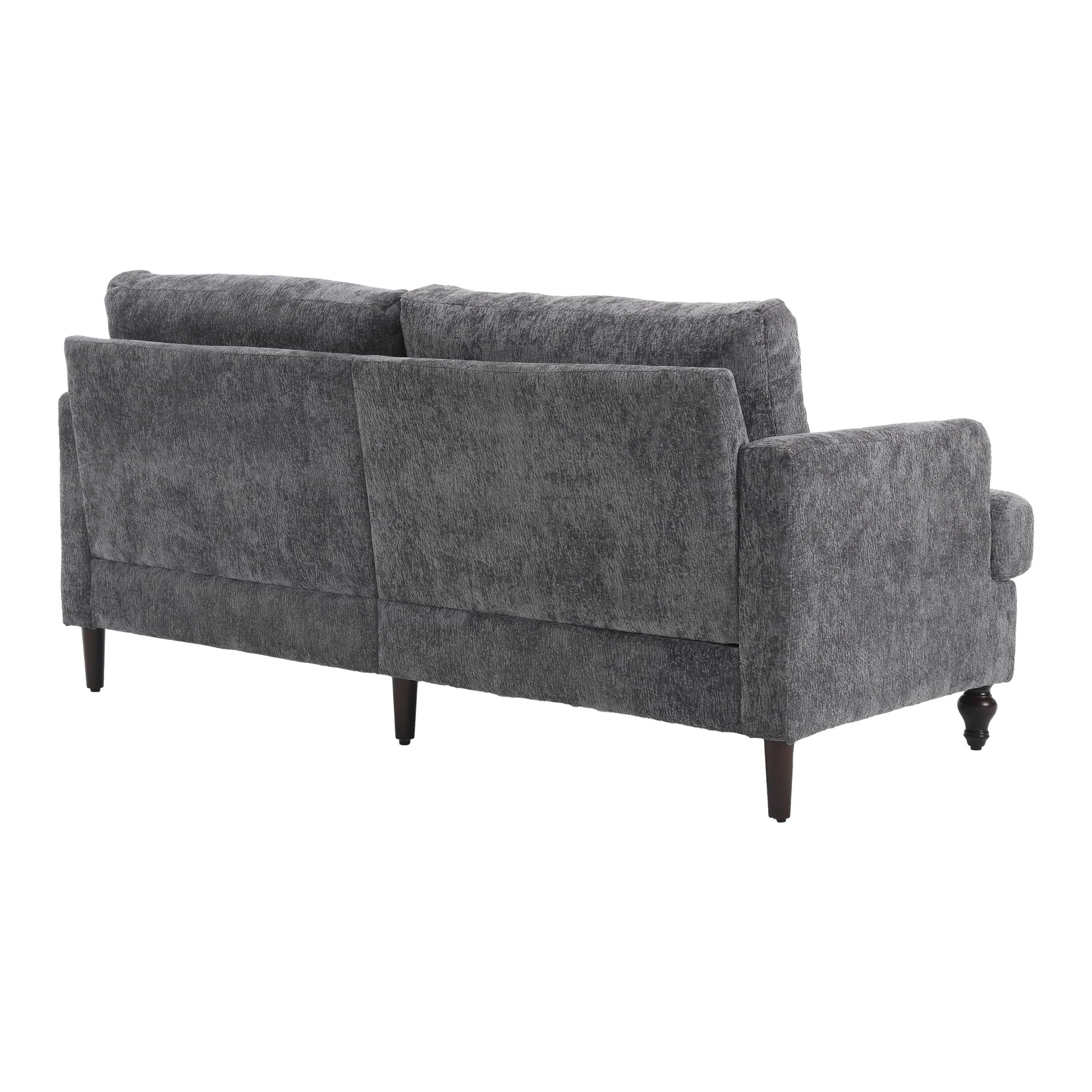Mid Century Modern Fabric Loveseat Sofa, 2 Seat Upholstered Couch